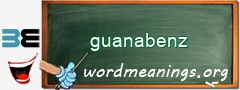 WordMeaning blackboard for guanabenz